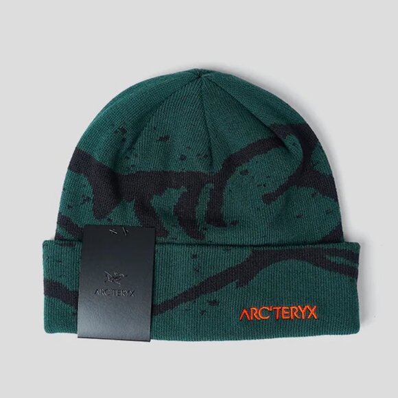 Arc'teryx NEW Green Black Grotto Toque Warm Versatile Beanie Skiing Hiking - Picture 1 of 7